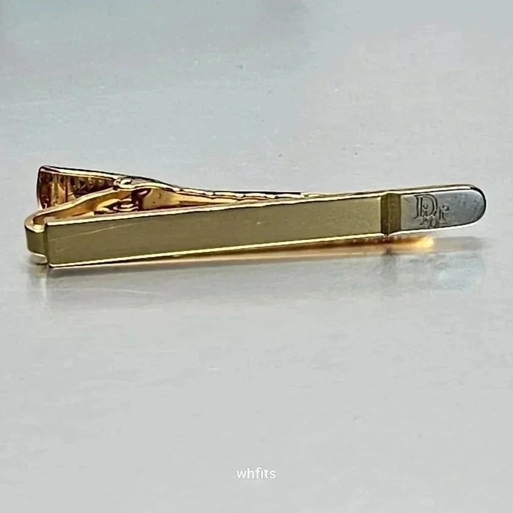 Christian Dior Cufflink and Tie Bar set